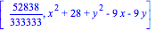 [52838/333333, x^2+28+y^2-9*x-9*y]